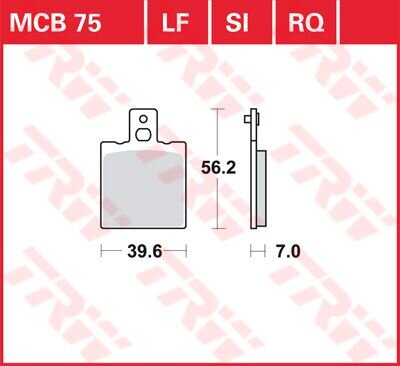 Brake Pad Trw Mcb75
