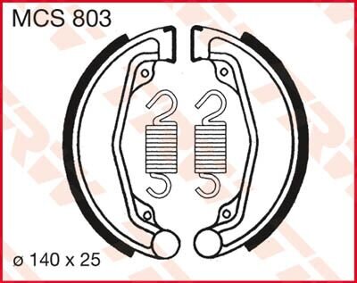Brake Shoes Trw Mcs803