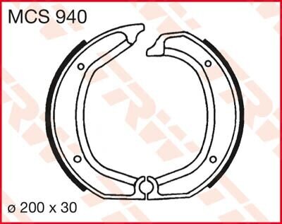 Brake Shoes Trw Mcs940