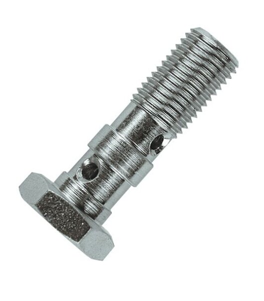 Banjo Bolt Dbl 3/8x24 Bk