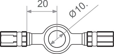Banjo Connector M10 Gd