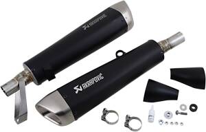 Mufflers Ti Bk Str Twin