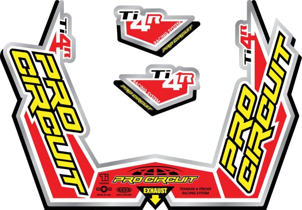 Exhaust Sticker Kit Ti4-r