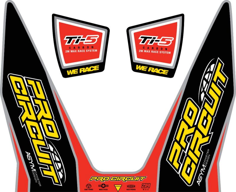 Exhaust Sticker Kit Ti-5