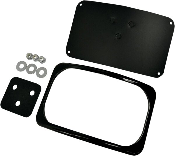 Mount 3hole Lic Plt Blk