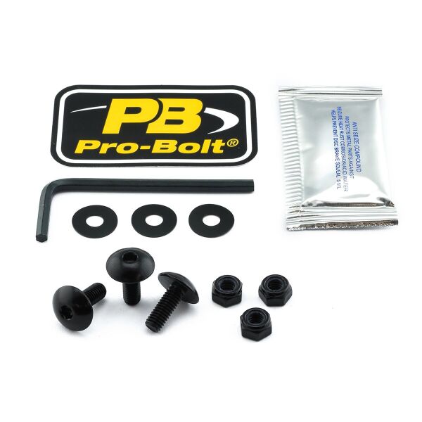 Bolt Kit Lic Plate Black