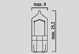 Bulb 12v 5w W5w W2 1x9 5d 10pk