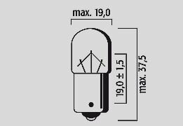 Bulb Ry10w 12v Bau15s Amb 10pk