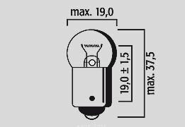 Bulb 12v 21w Ba15s Round 10pk