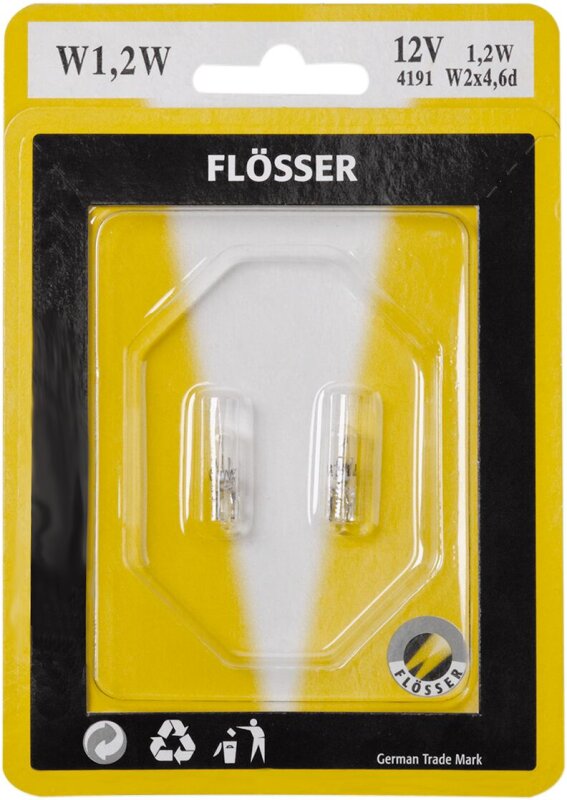 Bulb 12v 2w T5 W2x4 6d 10pk