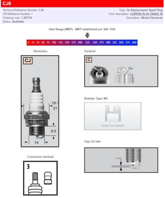 Champion S-plug Cj8
