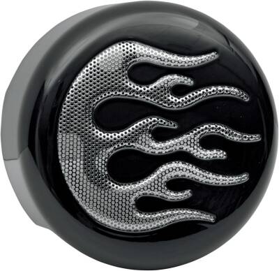 Cover Horn Blk/chr Flame