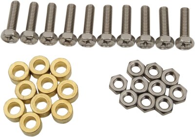 Bolt/nut Set Batt 6x22ss