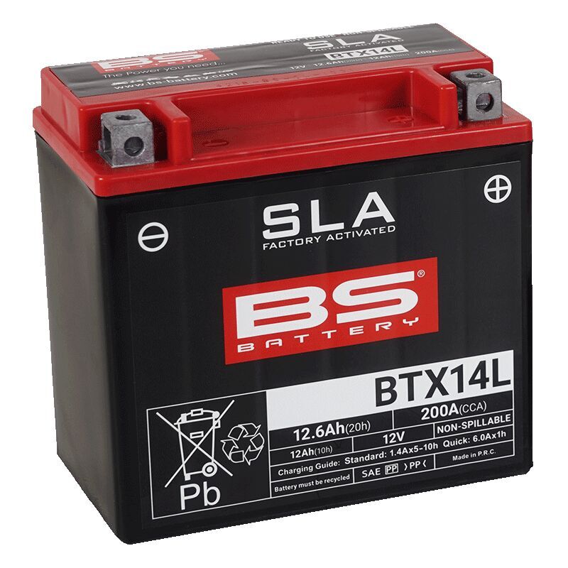 Battery Bs Btx14l Sla