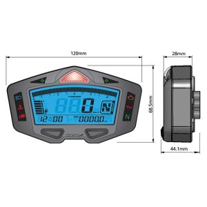 Dash Panel Race Blk/blu