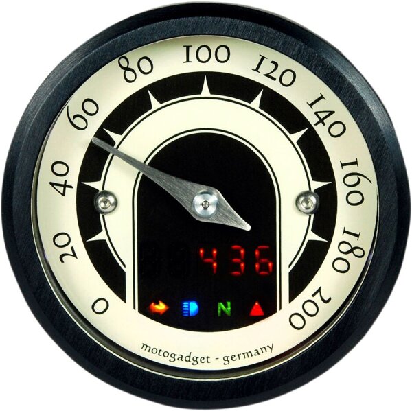 Analogue-speedo 49mm Bl