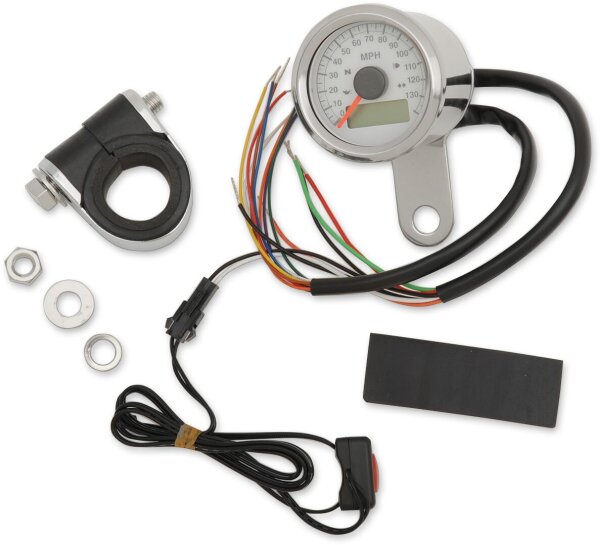 Speedo W/4lts Mph Ss/wht