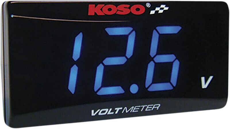 Volt Meter Blue Super Thin
