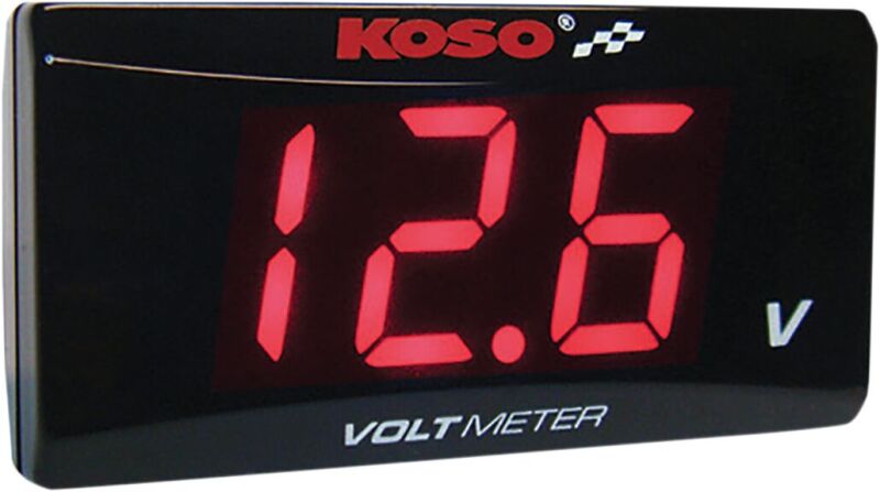 Volt Meter Red Super Slim
