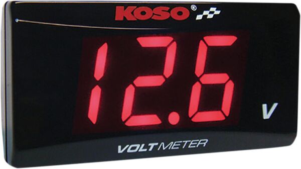 Volt Meter Red Super Slim