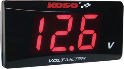 Volt Meter Red Super Slim