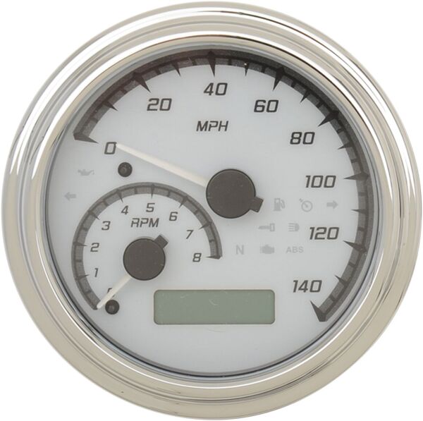Gauge Tank Wht/gry Chr