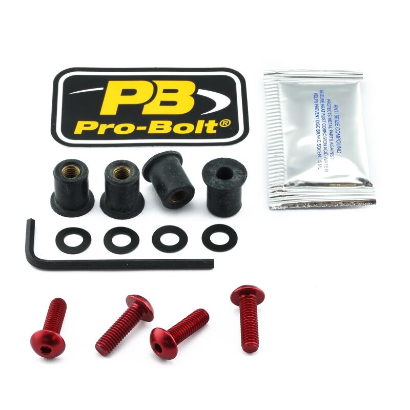 Bolt Kit Screen Red