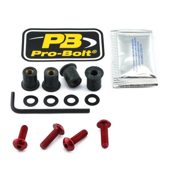 Bolt Kit Screen Red