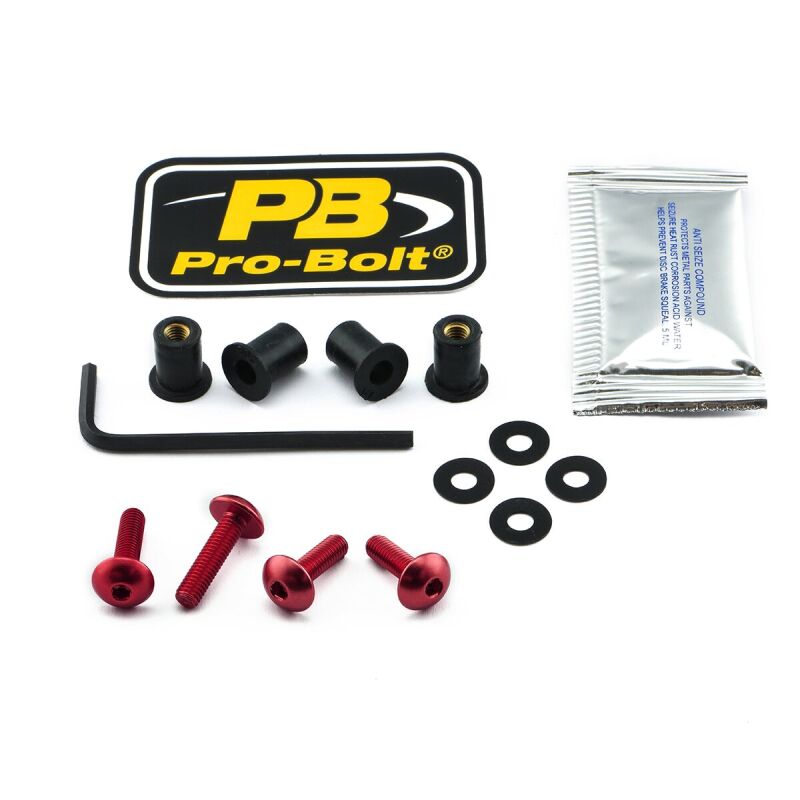 Bolt Kit Screen Red
