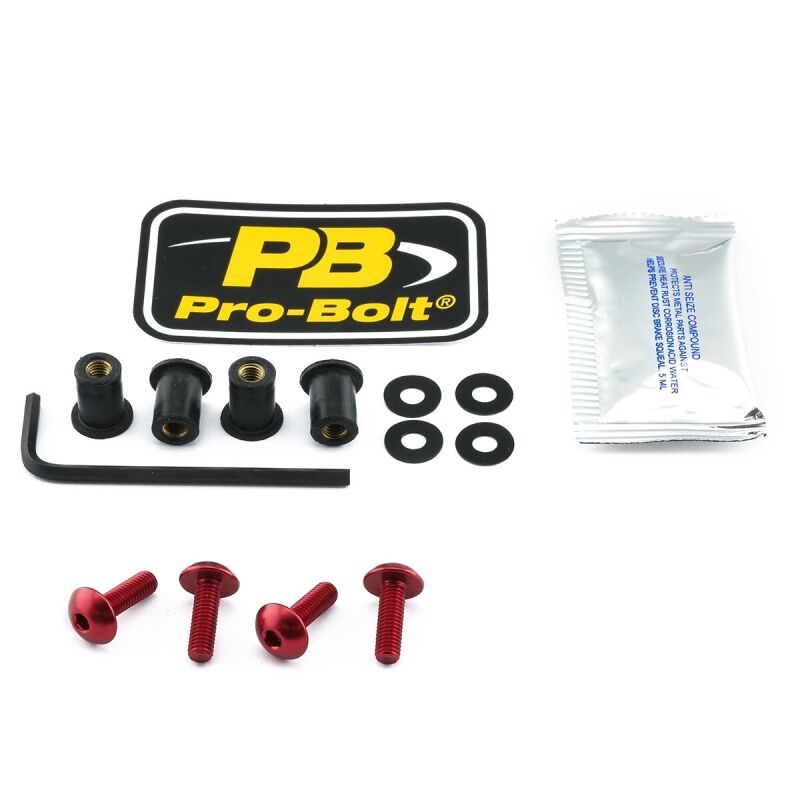 Bolt Kit Screen Red