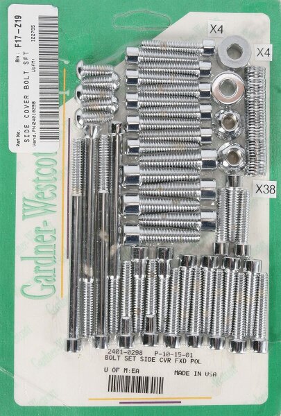 Bolt Set Side Cvr Fxd Pol