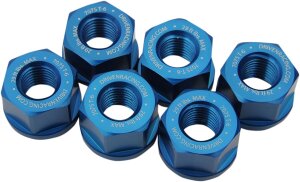 Sprkt Nut Alum 10mm Blu