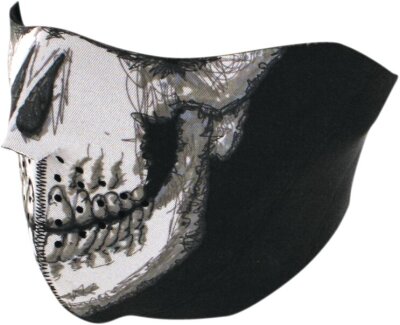Half Mask Skull Face