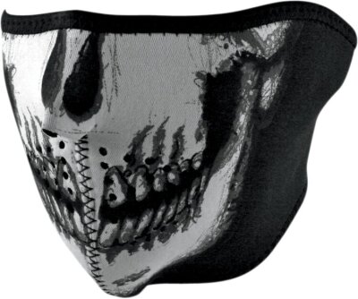 Half Mask Glow Skull Face
