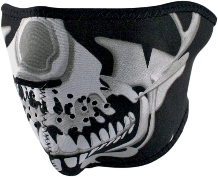 Half Mask Chrome Skull
