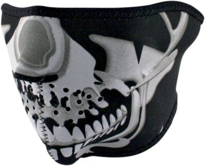 Half Mask Chrome Skull