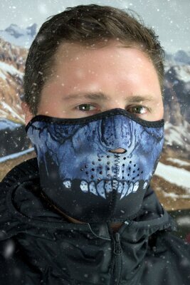 Half Mask Midnight Skull