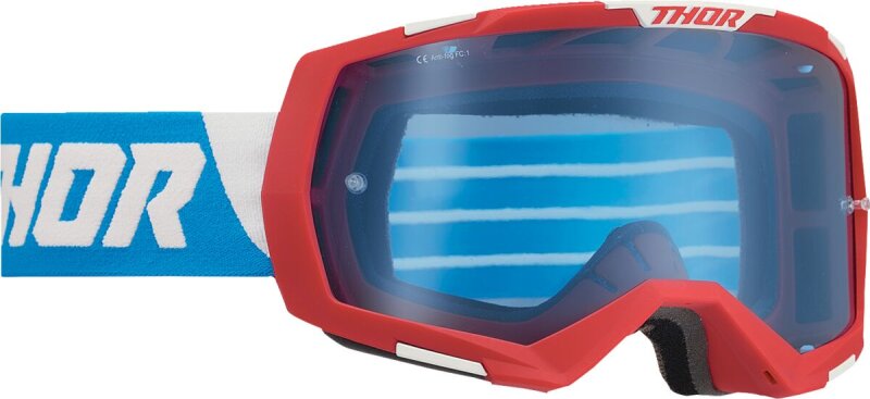 Goggle Regiment Rd/wh/bl