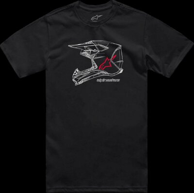 Tee Mx Helmet Ss Bk Xl