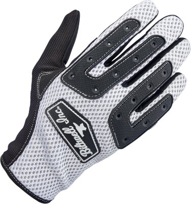 Gloves Anza Wht/blk Lg