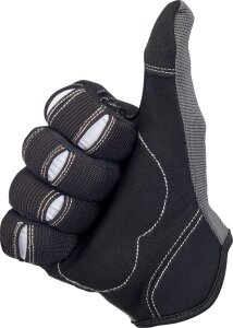 Gloves Moto Gry/blk Sm