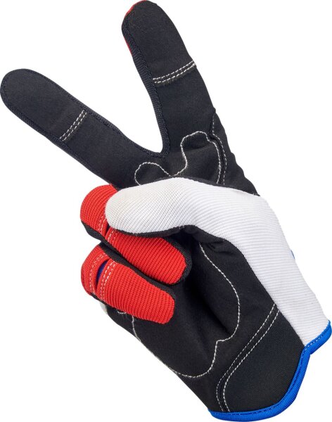 Gloves Moto Rd/wh/bl Xxl