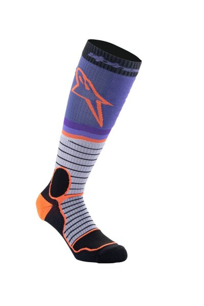 Sock Mx Pro Pur/bk/gy S