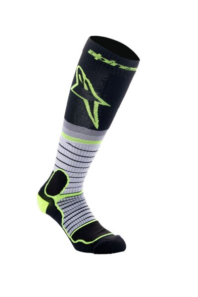 Sock Mx Pro Blk/gy/ylw S