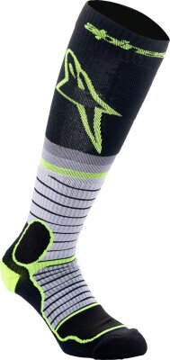 Sock Mx Pro Blk/gy/ylw M