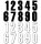 Number #4 13x7cm Wh
