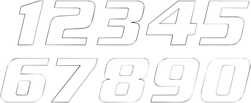 Number #4 16x20cm Wh