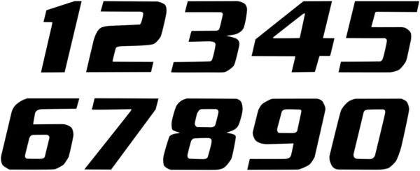 Number #5 16x20cm Bk