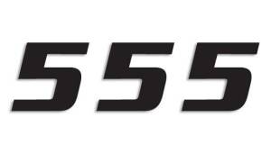 Number #5 16x20cm Bk