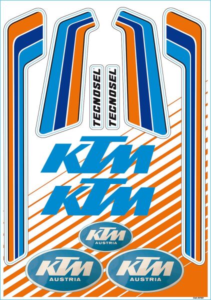 Sticker Sheet Ktm Vintage